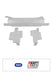 Set of metal CAT Shield parts with 'RWD' and 'Heavy Duty' branding on a white background.