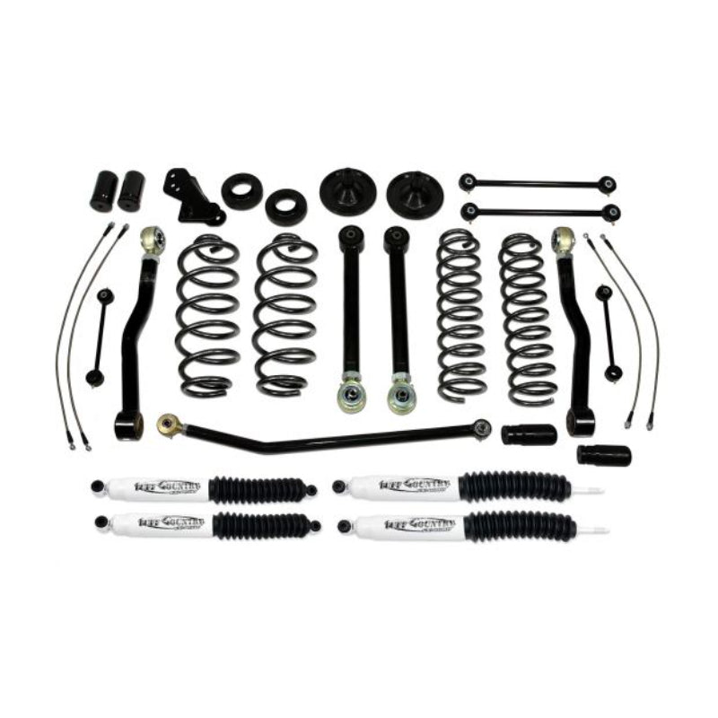 Tuff Country 2007-2018 Jeep Wrangler JK (4 door only) 4" Lift Kit EZ-Flex with SX6000 Shocks