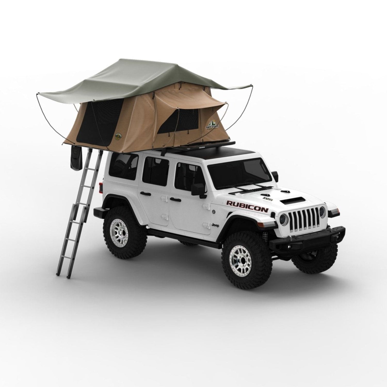 roof top tent 4x4 Tuff Stuff TS-RTT-ANX-ELT Elite Overland Roof Top Tent & Annex Room, 5 Person