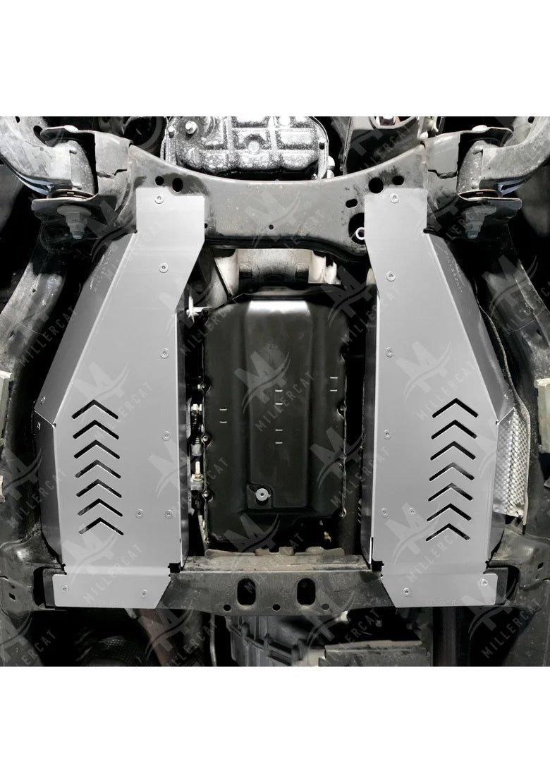 Tundra undercarriage with MILLERCAT Cat Shield installed securely
