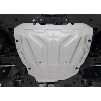 RIVAL 5/32 INCH THICK ALUMINUM SKID PLATE 2019-2022 TOYOTA RAV4 ENGINE MOUNTED VIEW