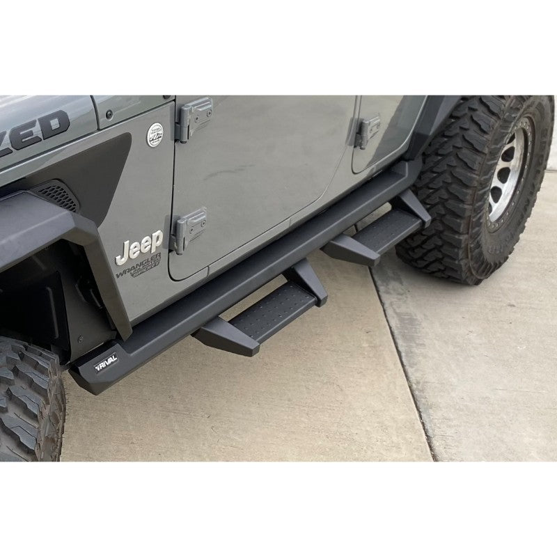 Rival 4x4 2018-2022 Jeep Wrangler Jl Side Rock Rails Detachable Drop Steps Set Of 4