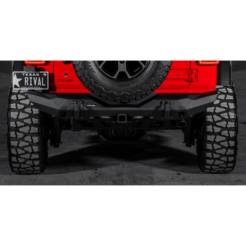 Rival 4x4 Jeep Wrangler JL Rear Aluminum Stubby Rear Bumper